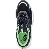 Plein sport Sneakers basse in pelle e mesh con monogramma a contrasto
