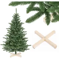 Salcar Albero di Natale artificiale 180 cm Albero di Natale con 601 punte Abete in PVC realistico, con supporto in legno