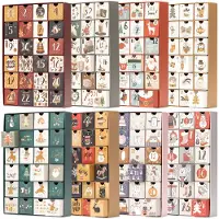 Merkloos Calendario dell'Avvento da riempire - Riutilizzabile - 24 cassetti - 21,5 x 32,3 x 5,3 cm - Verde