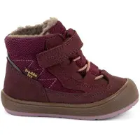 Froddo Kid's Ollie Lumi Tex Wool Scarpe invernali Bambini (21, marrone/rosso)