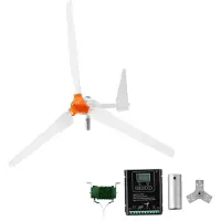 Vevor VEVOR, generatore eolico orizzontale da 1500W e 24V, grado di protezione IP67 e protezione da sovraccarico, adatto per case, camper e imbarcazioni.