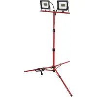Emos LED riflettore ELION, 2×30W + treppiede, rosso, luce bianca neutra, ZS3333.2