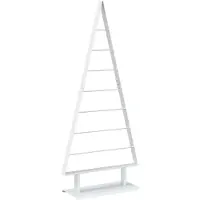 Syfax Albero di Natale in metallo KUOPIO 125 cm Acciaio Bianco