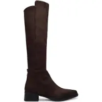 Michael Kors stivale da equitazione lex in camoscio cioccolato | Taglia 36