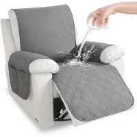 Merkloos Omgoods - Copertura impermeabile per poltrone relax, color grigio chiaro