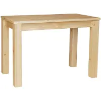 Merkloos Tavolo da pranzo in legno massello di quercia, dimensioni 70 x 130 cm