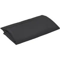 vidaXL Copertura di ricambio per ombrellone da giardino, colore nero, 350 cm, realizzata in poliestere resistente ai raggi UV