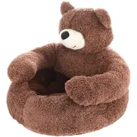 Sonstiges Cuccia per gatti, cuccia per cani, diametro 50 cm, forma di orso, cuccia per animali domestici, rimovibile, lavabile, colore marrone