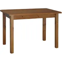 Merkloos Tavolo da pranzo in legno massello, finitura noce, dimensioni 80x110 cm