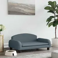 Merkloos Cuccia per cani grigio scuro, dimensioni 70 x 45 x 30 cm, realizzata in tessuto confortevole