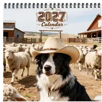 Merkloos Calendario da parete annuale con motivi canini
