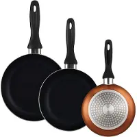 Wellhome Set Di Padelle 16/20/24 Cm 3 Pezzi