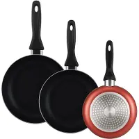 Wellhome Set Di Padelle 16/20/24 Cm 3 Pezzi