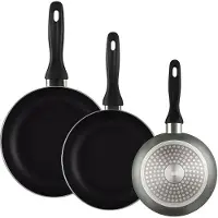 Wellhome Set Di Padelle 16/20/24 Cm 3 Pezzi