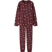 Name It Kids Pigiama 'NKNVismas' abete / arancione / bordeaux / bianco