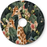 Creative Cables Piccolo Schermo Piatto Ellepi Con Animali Della Giungla "sussurri Della Natura" Giraffe 24 Cm