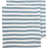 Meyco Baby Mussola Fat Stripe 70x70 Cm 2 Unità
