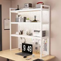 Sonstiges Scaffale da scrivania bianco, 3 ripiani, 100 cm, ideale per studenti, uffici, studi