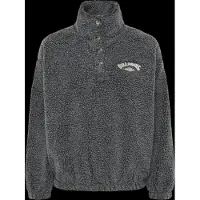 Billabong - Polaire oversize en sherpa - Run The Road Off Black per Donne - Taglia S - Grigio