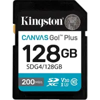 Kingston Scheda Sd Sdxc Canvas Go Plus Gen4 C10 Uhs-i U3 V30 128gb