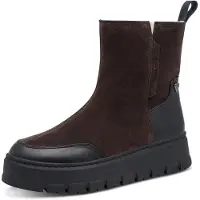 Tamaris Stivaletto marrone scuro / nero