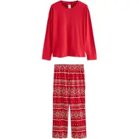 Next Pigiama beige / rosso