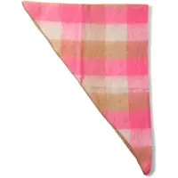 Zwillingsherz Sciarpa 'Karo' crema / camello / rosa chiaro / rosa sfumato