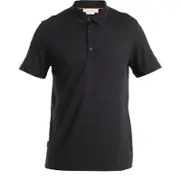 Icebreaker - Polo in lana merino a maniche corte - M Merino 150 Tech Lite SS Polo Black - Taglia L - Nero