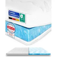 AM Qualitätsmatratzen | Topper premium 130x200 cm con rivestimento in Lyocell | 6 cm di altezza | Topper per materasso |130 x 200 | Topper di alta qualità prodotto in Germania