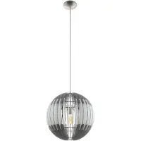 Eglo 96747 Olmero lampada a sospensione E27 nichel grigio bianco