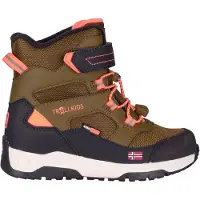 TROLLKIDS Kid's Lofoten Winter Boots Pro Scarpe invernali Bambini (33, marrone)