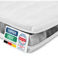 AM Qualitätsmatratzen | Basic Topper | 140x200 cm | fermo | alto 6 cm | topper per materasso | 140/200 | comfort foam topper