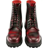 Brandit Boots stringati 'Phantom' borgogna / nero