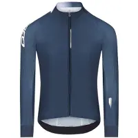 Q36.5 Gregarius Hybrid Collar Fade L/S Jersey Maglietta da ciclismo Uomo (M, blu)