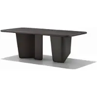 JVmoebel Tavolo da pranzo con gambe in legno e metallo, tavolo da cucina in stile rustico