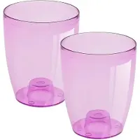 Wellhome Vaso Per Orchidee In Plastica Coubi 13.2x16 Cm 2 Unità