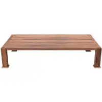 Xl Moebel Gmbh Tavolino da caffè moderno, color marrone, rettangolare. Elegante tavolino in legno