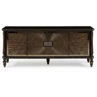 Xl Moebel Gmbh Elegante mobile bar in legno marrone, lussuosa consolle per il soggiorno