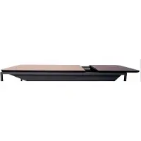 JVmoebel Ampia scrivania in legno color marrone dal design moderno