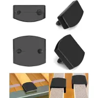 Dripio Confezione da 36 supporti in ottone, dimensioni 55x9 mm, colore nero, adatti per i lati e la parte centrale dei letti