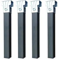 Dripio Set di 4 piedini per mobili, senza rotelle, in metallo, dimensioni 275x30x30 mm