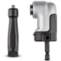 DeWalt DT20503-QZ - Adattatore angolare per avvitatori a percussione, Ultra compatto, Esagono da 1/4", Fino a 43Nm di coppia, Utilizzo su avvitatori a percussione a batteria