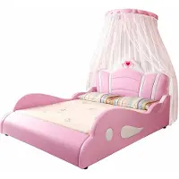 Xl Moebel Gmbh Letto a castello con transenne laterali, design principessa, lussuoso, per bambine