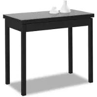 OEM Tavolo pieghevole da cucina, grigio, dimensioni da 80x40 a 80x80 cm, piano in vetro