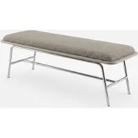 Xl Moebel Gmbh Divano letto grigio, pratico, comodo, ideale per la camera da letto, morbido
