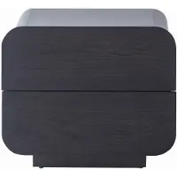 Xl Moebel Gmbh Tavolino da notte moderno, nero, in legno, elegante. Comodino, tavolino laterale