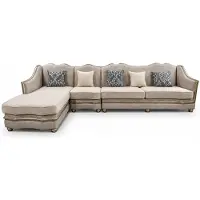 JVmoebel Divano angolare a forma di L, beige, in tessuto, con chaise longue, design moderno, ideale per il soggiorno