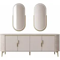 Xl Moebel Gmbh Mobile bar moderno con specchio, dal design elegante, ideale per il soggiorno