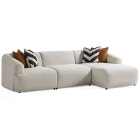 Xl Moebel Gmbh Divano ad angolo a forma di "L", colore bianco, rivestito in tessuto, stile moderno, ideale per soggiorni spaziosi