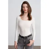 Dilvin Body a camicia bianco